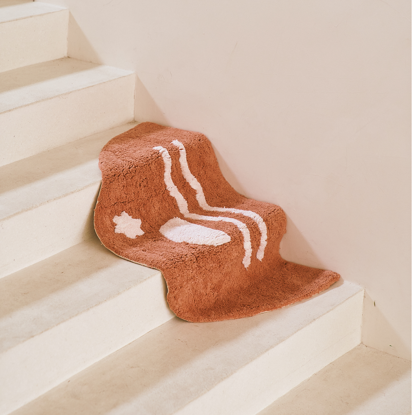 Coral Sunset bath mat